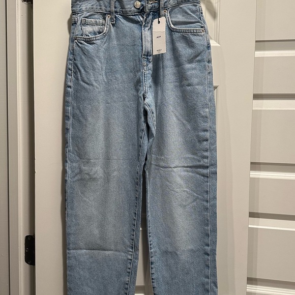 Denim - Light Blue Relaxed Straight Jeans